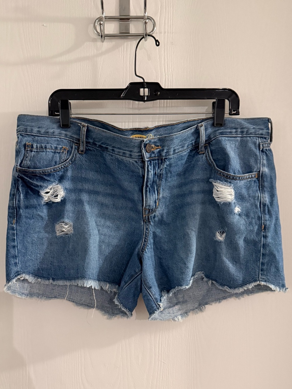 Old Navy Size 14 Diva Denim Distressed Cutoff Shorts - Blue